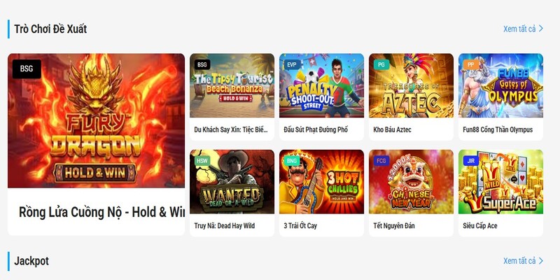 Kho game hấp dẫn với nhiều thể loại phong phú